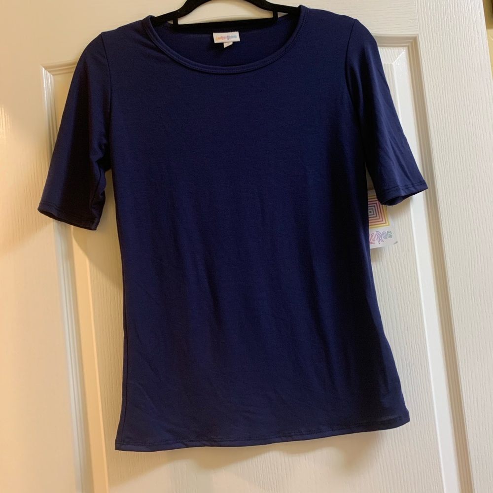 ***LuLaRoe NWT navy blue tee top size S